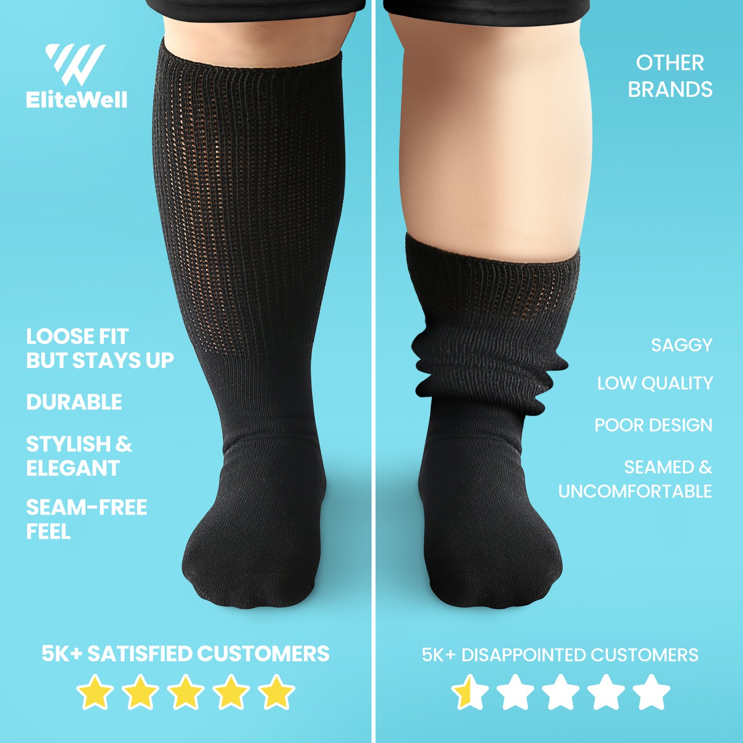 Bariatric Extra Wide Socks